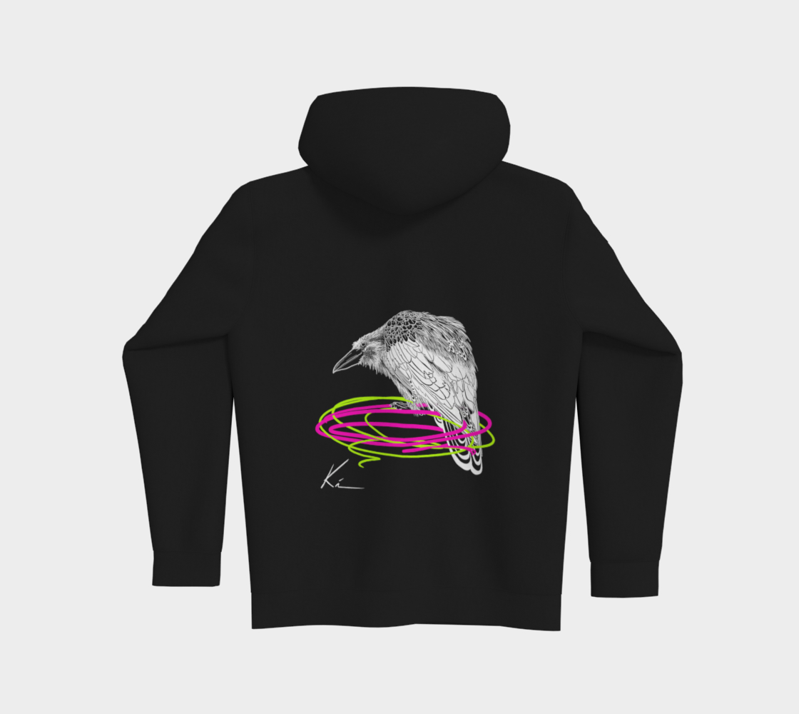 hoodie corbeau noir 2023 ki artiste